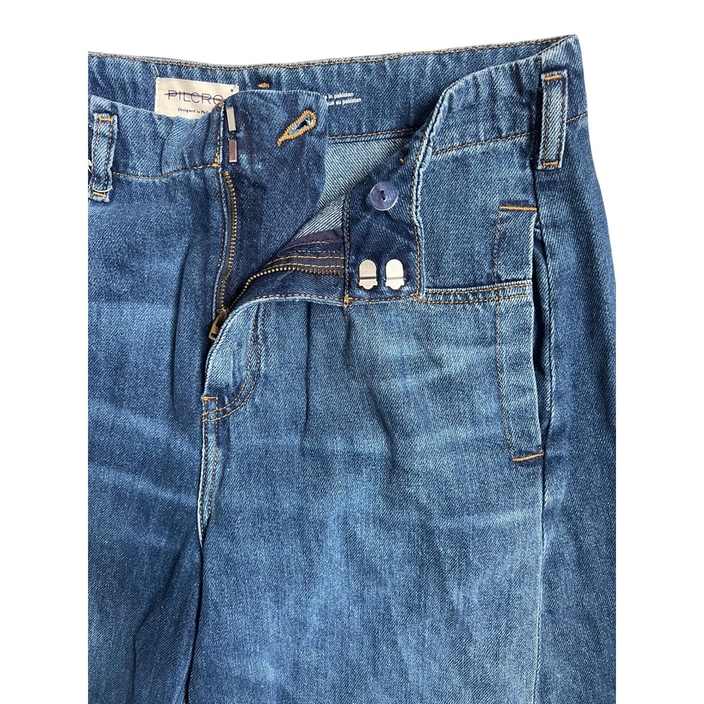 NEW Anthropologie Pilcro Georgia Full-Length High Rise Barrel Jeans Size 29 - Picture 6 of 11